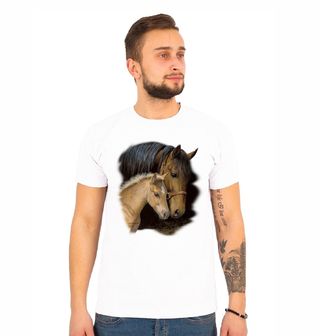 Obrázek 1 produktu Pánské tričko Koňská Láska Kůň a Hříbě