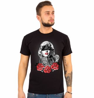 Obrázek 1 produktu Pánské tričko Marilyn Monroe Růže a Zbraň