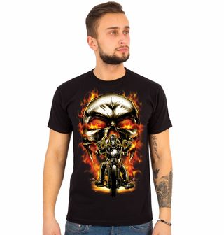 Obrázek 1 produktu Pánské tričko Ghost Rider Smrt V Plamenech (Velikost: S)