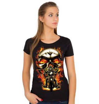 Obrázek 1 produktu Dámské tričko Ghost Rider Smrt V Plamenech