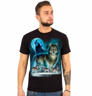 Obrázek 1 produktu Pánské tričko Smečka Vlků při úplňku 