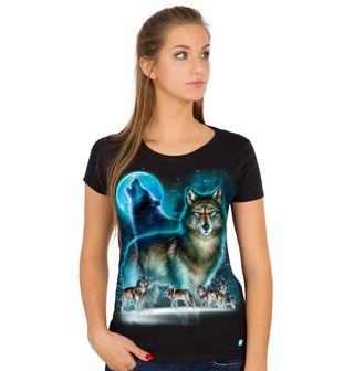 Obrázek 1 produktu Dámské tričko Smečka Vlků při úplňku 
