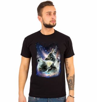 Obrázek 1 produktu Pánské tričko Vesmírné Trio Vlků