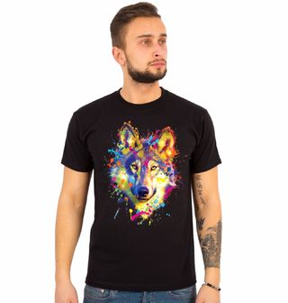Obrázek 1 produktu Pánské tričko Barevný Vlk