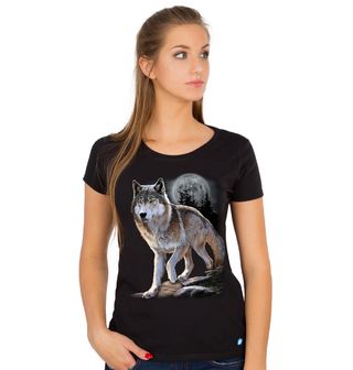 Obrázek 1 produktu Dámské tričko Vlk Samotář na Nočním Lovu