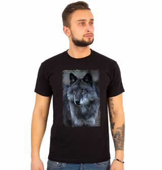 Obrázek 1 produktu Pánské tričko Portrét Vlka černého 