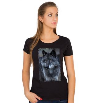 Obrázek 1 produktu Dámské tričko Portrét Vlka černého 
