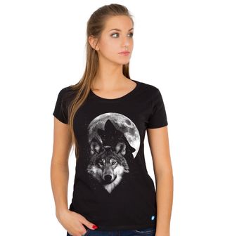 Obrázek 1 produktu Dámské tričko Vlčí měsíc (SVÍTÍ VE TMĚ)