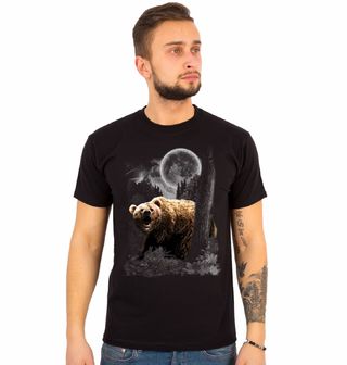 Obrázek 1 produktu Pánské tričko Divoký Medvěd při úplňku 