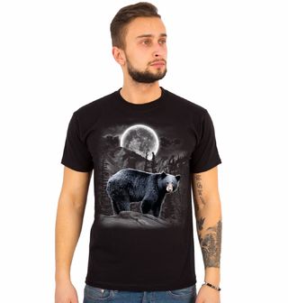 Obrázek 1 produktu Pánské tričko Medvěd černý v úplňku 