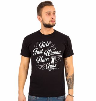 Obrázek 1 produktu Pánské tričko Hodné Holky nosí Zbraně
