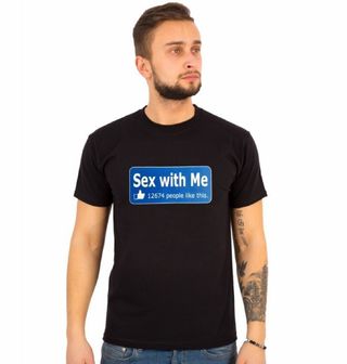 Obrázek 1 produktu Pánské tričko Sex with me Facebook Příspěvek 