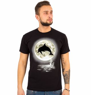 Obrázek 1 produktu Pánské tričko Delfín v úplňku 