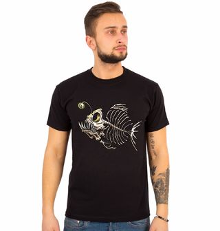 Obrázek 1 produktu Pánské tričko Kostra ryby (Velikost: S)