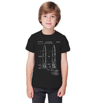 Obrázek 1 produktu Dětské tričko Raketová střela Patent W. von Brauna