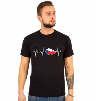 Obrázek 1 produktu Pánské tričko Kardiogram a Česko (Velikost: 5XL)