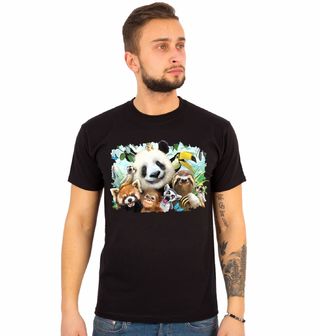 Obrázek 1 produktu Pánské tričko Selfie Zvířátek ze Zoo