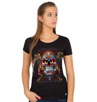 Obrázek 1 produktu Dámské tričko Sugar Skull Day of the Dead Lebka Dne Smrti