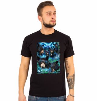 Obrázek 1 produktu Pánské tričko Zasnění Medvědi Daydream black bears