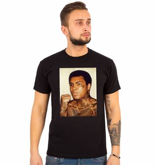 Obrázek 1 produktu Pánské tričko Potetovaný Muhammad Ali (Velikost: S)