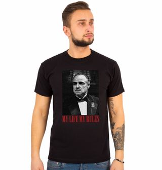 Obrázek 1 produktu Pánské tričko Marlon Brando - Můj život, moje pravidla (Velikost: S)