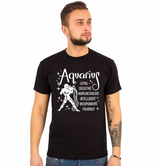Obrázek 1 produktu Pánské tričko Horoskop Vodnář Aquarius 