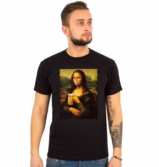Obrázek 1 produktu Pánské tričko Mona Lisa a točené pivo (Velikost: M)