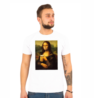 Obrázek 1 produktu Pánské tričko Mona Lisa a točené pivo