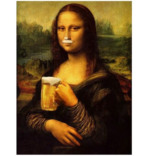 Obrázek produktu Dámské tričko Mona Lisa a točené pivo