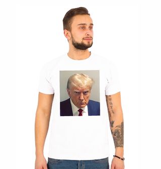 Obrázek 1 produktu Pánské tričko Prezident Donald Trump ve vazbě Mugshot