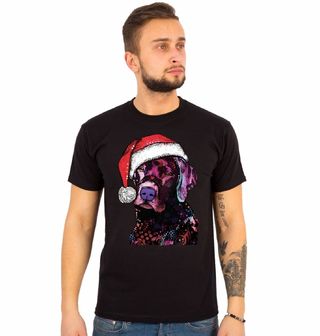 Obrázek 1 produktu Pánské tričko Vánoční Labrador 