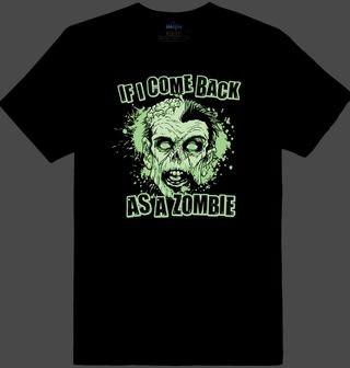 Obrázek 2 produktu Pánské tričko Zombie Obličej (SVÍTÍ VE TMĚ)