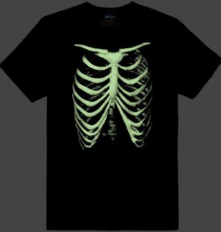 Obrázek 2 produktu Pánské tričko Zombie Hrudní Koš (SVÍTÍ VE TMĚ)