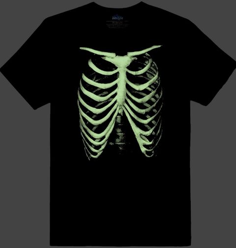 Obrázek produktu Pánské tričko Zombie Hrudní Koš (SVÍTÍ VE TMĚ)