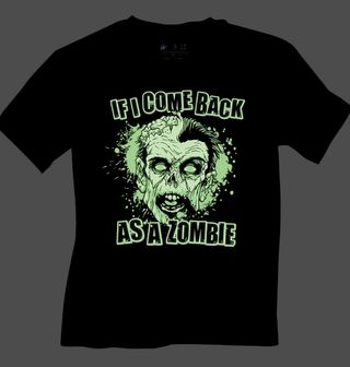 Obrázek 2 produktu Dětské tričko Zombie Obličej (SVÍTÍ VE TMĚ)