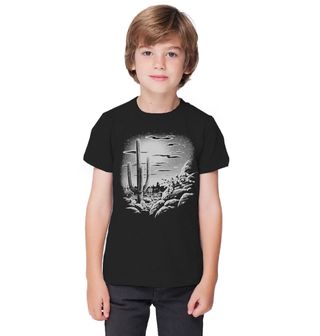 Obrázek 1 produktu Dětské tričko Tajemná Poušť a Tarantule (SVÍTÍ VE TMĚ)