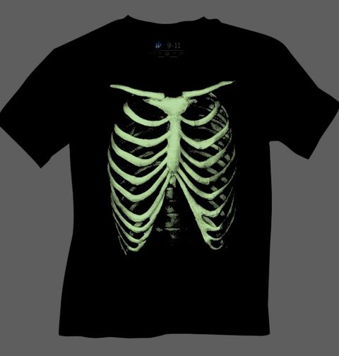 Obrázek produktu Dětské tričko Zombie Hrudní Koš (SVÍTÍ VE TMĚ)