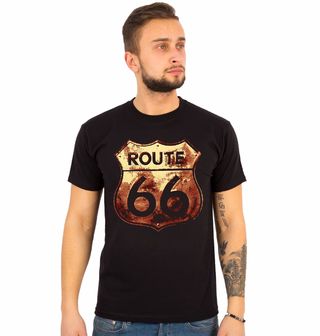Obrázek 1 produktu Pánské tričko Zrezivělá Značka Route 66 (Velikost: M)