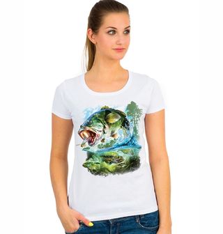 Obrázek 1 produktu Dámské tričko Kapr v hlubinách jezera