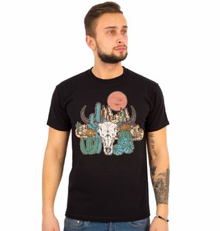 Obrázek 1 produktu Pánské tričko Poušť s hlavou býka