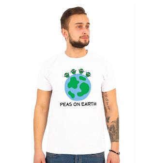 Obrázek 1 produktu Pánské tričko Hrášky na zemi Mír pro všechny