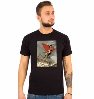 Obrázek 1 produktu Pánské tričko Napoleon na kole přejíždí přes Alpy