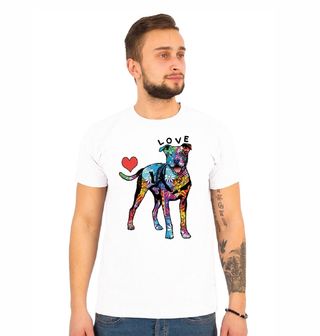 Obrázek 1 produktu Pánské tričko Láska k pitbullům