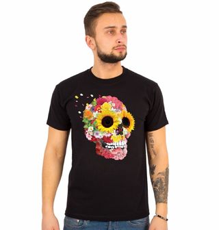 Obrázek 1 produktu Pánské tričko Rozkvetlá Lebka