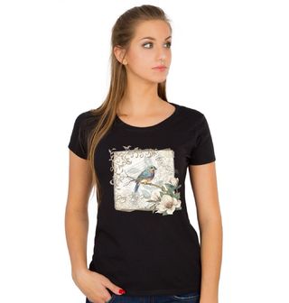 Obrázek 1 produktu Dámské tričko Zpěv ptáčka na větvi