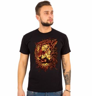 Obrázek 1 produktu Pánské tričko Zářící Zlatý Tygr