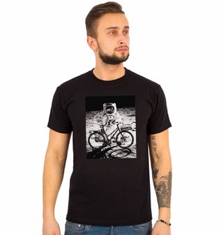 Obrázek 1 produktu Pánské tričko Astronaut s kolem na měsíci