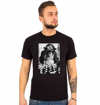 Obrázek 1 produktu Pánské tričko Šimpanz a šachy