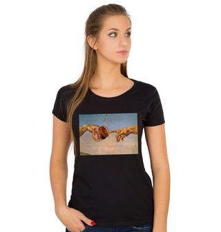 Obrázek 1 produktu Dámské tričko Spojení nutellou boha s člověkem