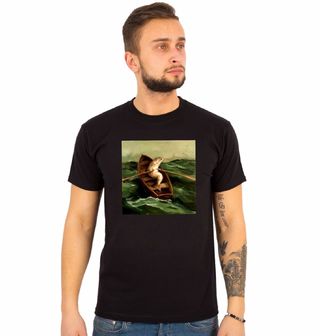 Obrázek 1 produktu Pánské tričko Ryba v záchranném člunu